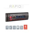 Fejegység "Rapid" - 1 DIN - 4 x 50 W - BT - MP3 - AUX - SD - USB