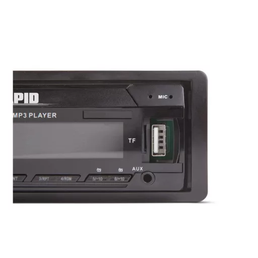 Fejegység "Rapid" - 1 DIN - 4 x 50 W - BT - MP3 - AUX - SD - USB