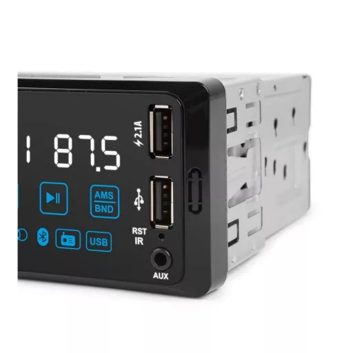 Fejegység "PhantomX" - 1 DIN - 4 x 50 W - gesztusvezérlés - BT - MP3 - AUX - USB