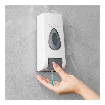   Szappanadagoló - kézzel működtethető - 350 ml - fali - fehér