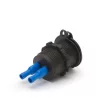 Szivargyújtó helyére beépíthető USB aljzat, zöld LED - csavaros 2 x USB - 5V - 2,1A