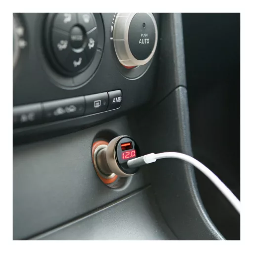 Autós szivargyújtó adapter Type-C PD USB aljzattal 48W