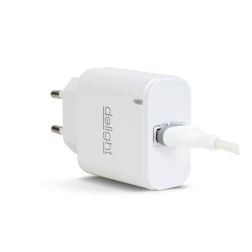 USB Hálózati adapter 1xUSB fehér