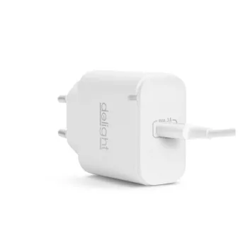 Adapter - Type-C - gyorstöltő, PD20W - fehér