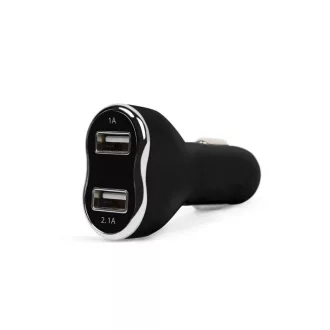 Autós szivargyújtó adapter - 2 x USB - fekete