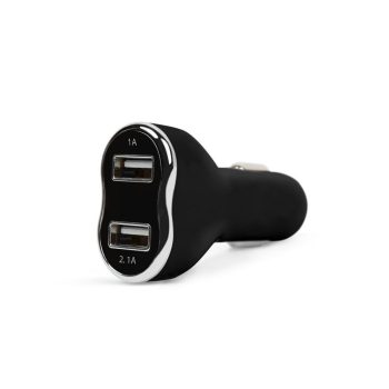 Autós szivargyújtó adapter - 2 x USB - fekete