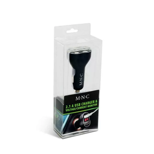 Autós szivargyújtó adapter - 2 x USB - fekete