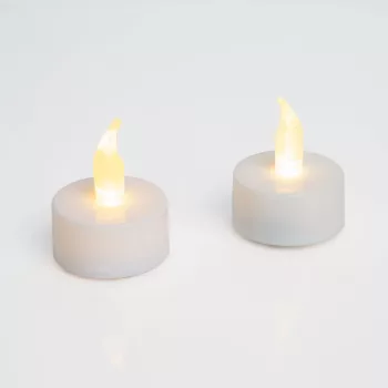 LED-es teamécses - fehér - 2 db / bliszter