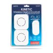 Digitális elem és vezeték nélküli csengő - Kinetic - 2 beltéri - fehér - kék LED