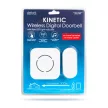 Digitális elem és vezeték nélküli csengő - Kinetic - fehér - kék LED