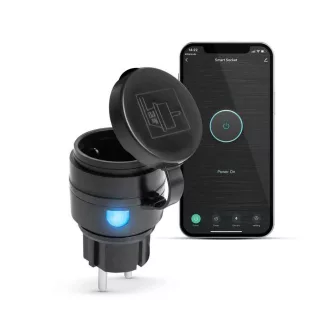   Smart Wi-Fi-s, kültéri konnektor dugalj - IPX4 - Amazon Alexa, Google Home, Siri, IFTTT