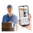Smart Wi-Fi-s videó kaputelefon - akkumulátoros, 12V - MicroSD, FHD, PIR - fekete