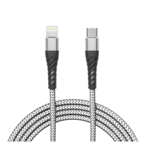 Adatkábel - iPhone Lightning - Type-C szürke - 1 m
