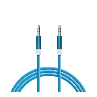 AUX adatkábel - 3,5 mm jack  szilikon bevonat 4 szín - 1 m