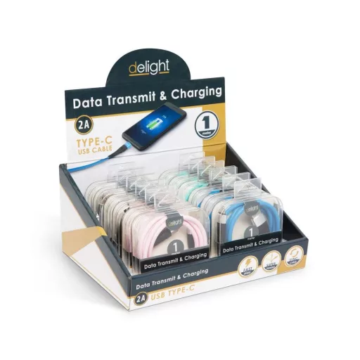 Adatkábel - microUSB  Szilikon bevonat 4 szín - 1 m