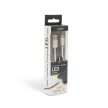 Adatkábel - USB Type-C LED fénnyel fehér - 1 m