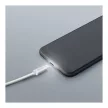 Adatkábel - iPhone "lightning" LED fénnyel fehér- 1 m
