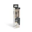 Adatkábel - MicroUSB LED fénnyel fekete - 1 m