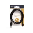 Adatkábel - USB Type-C - fekete - 2 m