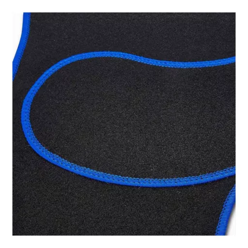 Univerzális textil autószőnyeg szett - fekete/kék