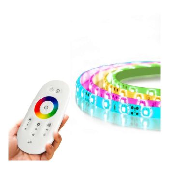   RGB LED szalag - "MagicControl" - 5 m - 100+ program, érintős távirányító - IP65