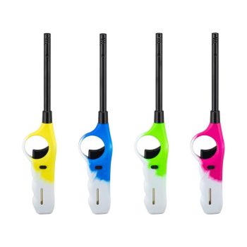 Gázgyújtó - utántölthető - több színben - 27 cm