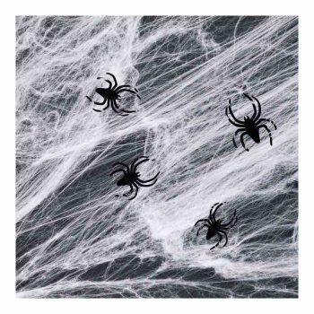 Pókháló és pók - fehér - 4-5 m²