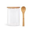 Cukor / fűszertartó kanállal - 8 x 11 cm