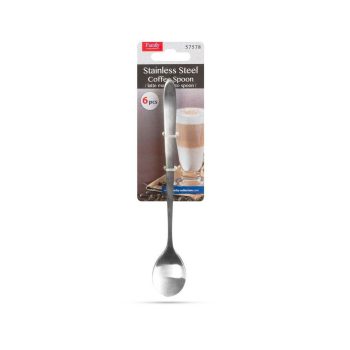   Rozsdamentes acél kávéskanál / latte macchiato kanál - 186 x 30 mm - 6 db / csomag