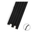 Papír szívószál - fekete - 190 x 4,5 mm - 150 db / csomag