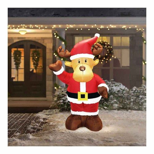 Felfújható rénszarvas - 135 cm - IP44 - 3 fehér LED - 100 - 240V