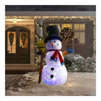   Felfújható hóember - 120 cm - IP44 - RGB színes LED - 100 - 240V