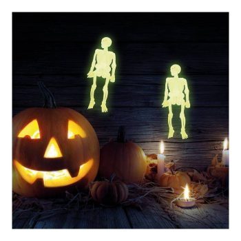  Foszforeszkáló csontváz szett - halloween-i dekoráció - 10 db / csomag