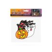 Halloween-i ablakdekor - tök és szellem