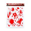 Halloween-i ablakmatrica szett - véres kezek - 8 részes