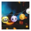 Halloween-i lampion fényfüzér - 7,5 x 150 cm - 2 x AA elemes
