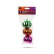 Halloween-i tök dekoráció - fényes - 6 cm - 3 szín / csomag