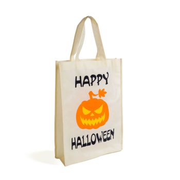   Halloween-i ajándéktáska - 30 x 40 cm - "Happy Halloween" tök