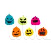 Halloween-i LED ablakdekor - gél - tök - 85 cm
