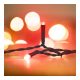 Fényfüggöny - 48 db piros LED - 60 x 120 cm - 2 x AA