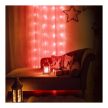 Fényfüggöny - 48 db piros LED - 60 x 120 cm - 2 x AA