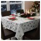 Asztalterítő - 140 x 240 cm - Jégkristály mintás fehér