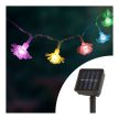 LED szolár fényfüzér - virág - 2,3 m - 20 LED - színes