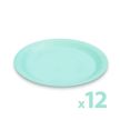 Papírtányér szett - kék - 23 cm - 12 db / csomag