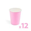 Papírpohár - rózsaszín - 2,5 dl - 12 db / csomag