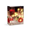 Ajándéktasak - 10 melegfehér LED, papír - 265 x 127 x 330 mm - 4 féle / csomag