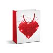 Ajándéktasak - 5 piros LED, papír - 178 x 102 x 228 mm - 4 féle / csomag - 12 db / csomag