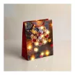 Ajándéktasak - 10 melegfehér LED, papír - 265 x 127 x 330 mm - 2 féle / csomag - 12 db / csomag