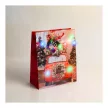 Ajándéktasak - 10 színes LED, papír - 265 x 127 x 330 mm - 4 féle / csomag - 12 db / csomag