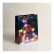 Ajándéktasak - 10 színes LED, papír - 265 x 127 x 330 mm - 4 féle / csomag - 12 db / csomag
